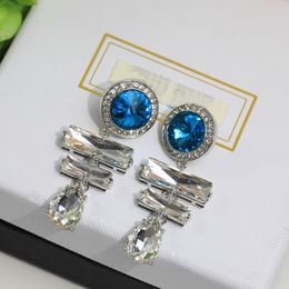 Women Designer Diamond Earrings Silver Stud Earring Dangle Personality Lady Jewelry Dance party Superior Quality