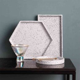 Large Square Round Rectangular Tray Concrete Silicone Mold Household Jewelry Storage Tray Scented Candle Tray Mold 210722