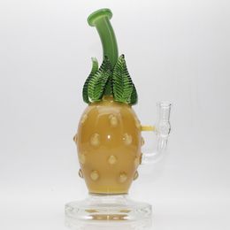 Pineapple Glass Bong Waterpipe Hookah Recycler Oil Rigs Unique Smoking Pipe with 11Inch Height and 14mm Bowl