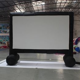 wholesale 12'-24' ft Inflatable Outdoor Projector Movie Screen Quick Inflation And Deflation Blow Up Mega family Projectors Screens Cinema