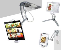 2-in-1 Kitchen Mount Stand for 7-13 Inch Tablets/iPad /iPad Pro 9.7, 10.5, 12.9/Surface Pro/IPad Mini