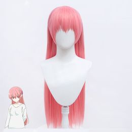 Anime Fly Me To The Moon Yuzaki Tsukasa Tsukuyomi Cosplay Long Pink Heat Resistant Synthetic Hair Halloween Party + Free Wig Cap