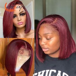 Discount Burgundy Human Hair Wigs 2021 on Sale at DHgate.com