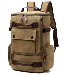 Backpack Men Laptop Canvas School Bag Travel Backpacks Notebook Bagpack Knapsack Bags LF88
