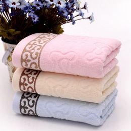 Towel 3 PCS/Lot Plain Dyed Wholesale Retail Family Face Towels Hair Washclothes 34x75cm 100% Cotton High Quality