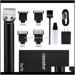 Electric Hair Clipper Oil Head Carving Black Hair Trimmer Rechargeable Shaver Salon Professional Hair Cutting Machine T9 1B9Um N21Gu