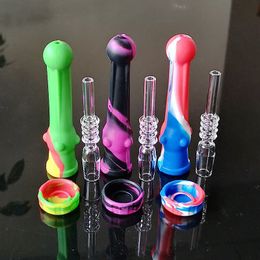 14.5mm Quartz Nail NC Kits Smoking Silicon Tobacco Pipe Nector Collertor Oil Box Dab Rig Accessosire Mixed Colors