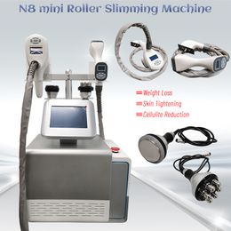 Portable Fat Reduction Cellulite Removal Vacuum Roller Massage Body Shaping Cavitation RF Slimming Machine