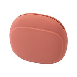 Waterproof Silicone Earphone Case Cute Storage Bag for Earbud USB Cable Keys Portable Headphone Pouch Red Teal Lightgrey