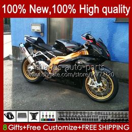 Moto Bodywork For Aprilia Mille RV60 RSV1000 R RR 2004 2005 2006 Body 11No.99 RSV-1000 RSV1000RR RSV1000R 04-06 RSV 1000 R 1000R 1000RR 04 05 06 Fairing Kit glossy black