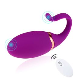 10 Speeds G Spot Kegal Ball Vibrator Remote Control Silicone Mute Egg Vibrator Vagina Tight Exercise Sex Toy for Women Sex Shop P0818