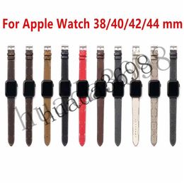 luxury designer Watchbands Watch Band 41mm 42mm 38mm 40mm 44mm 45mm 49mm iwatch 2 3 4 5 6 7 8 se bands Leather Strap Bracelet Fashion SmartBand watchband