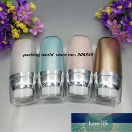 Storage Bottles & Jars 50ML Pearl White/pink/gold Airless Bottle For Foundation/essence/lotion/emulsion/moisturizer/serum/gel Cosmetic Packi Factory price expert