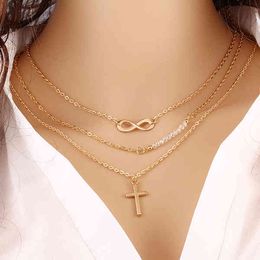 Collana girocollo con ciondolo a forma di mappa lunare personalizzata in oro e argento a strati retrò Hot Sal per donna