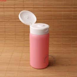 50pcs/Lot Wholesale Plastic Pink 80g Clamshell Powder Bottle Cosmetic Makeup Tools 80ml Mask Container Refillable Jarhood qty