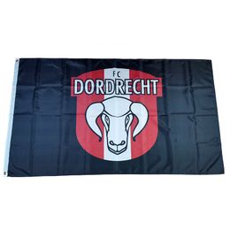 Flag of Netherlands Football Club FC Dordrecht Black 3*5ft (90cm*150cm) Polyester flags Banner decoration flying home & garden Festive gifts