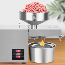 RG109 Oil Press Household Small Stainless Steel Cold Press Oil Machine FLaxseed Oil Extractor Press Peanut Olive