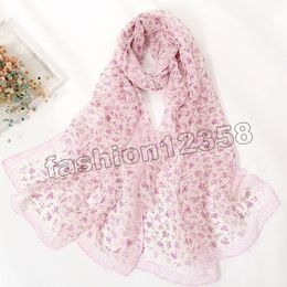 Fashion Organza Flower Spring Scarf Women Cotton Linen Lace Hollow Stitching Leaf Pattern Shawl Wraps for Lady Scarves