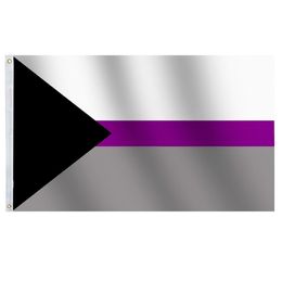 LGBTQIA Demisexuality Gender Rainbow Flag Banner,Hanging National Digital Printing Polyester ,150x90cm banners, OUtdoor Indoor, Double Stitching