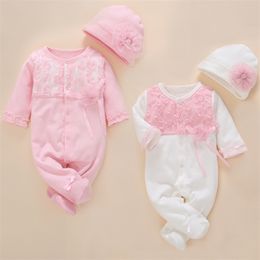born Baby Girl Clothes 0 3 Months Romper Summer Cotton Jumpsuit Footwear Rompers Cute 0 3 6 Clothing 210816