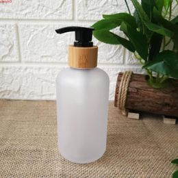 100PCS/LOT-250G Body Lotion Bottles,Empty Cosmetic Container,PET Plastic Cream Container,Frosted Clear Cans With Pump Lidgoods