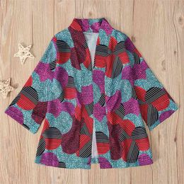 Toddler Christmas Outfits Spring Autumn African Bohemian Style Print Jacket Kids Girls Thanksgiving Outfit 210528