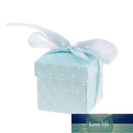 50PCS Gift Boxes Wedding Candy Boxes Creative Guest Favours Gift Box Party Supplies with Ribbons (Blue) Factory price expert design Quality Latest Style Original