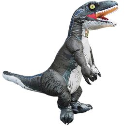 Mascot doll costume Adult Anime Costume Halloween T-rex Dinosaur Inflatable Costumes Velociraptor Purim Party Suit