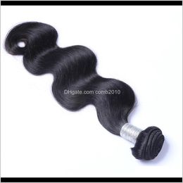 Indian Virgin Human Hair Body Wave Unprocessed Remy Hair Weaves Double Wefts 100G/Bundle 1Bundle/Lot Can Be Dyed Bleached Zrpc0 9Tp6W