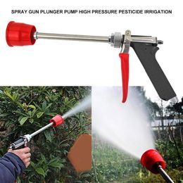 pressure plunger UK - Watering Equipments Agricultural Atomizing Nozzle Fruit Tree Air Supply Type Long Range Spray Gun Plunger Pump High Pressure Irrig