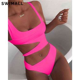 Black White High Cut Swimsuit Women Swimwear Push Up Monokini Summer Bather Bathing Suit Beach Wear Biquini 210702