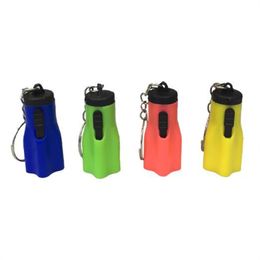 Mini Led Flashlights Super Mini With Key Ring Portable For Outdoor Camping Hiking Torch Flower Petal Shape