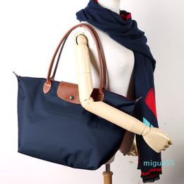Woman Shopping Bag High Quality Leather purse tote fashion shoulder bag Handbags Casual Folding Nylon Waterproof Tote Beach Bags