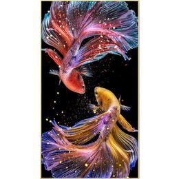 Fish animals 5d art diy Cross stitch embroidery set 3d Diamond painting kit mosaic full drill square rhinestones special