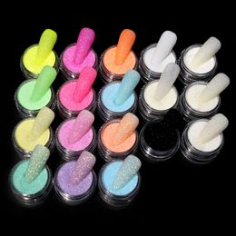 nails with sparkle Canada - Nail Glitter 5Pcs Sugar Powder Candy Sweater Effect Kit For Art Decorations Sparkly Diamond Luxury Chrome Bulk Pigment Dust