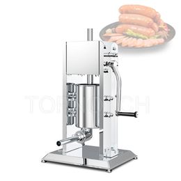 Table Top Vertical Manual Handheld Sausage Stuffer Filling Machine Stainless Steel For Ham Food