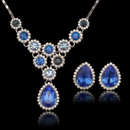 Conjunto De Collar Vestido Azul Oferta Online | DHgate.com