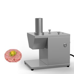 BEIJAMEI Electric Sausage Slicer Commercial Ham Sausage Slicing Machine Stainless Steel Desktop Restaurant Vegetable Fruit Cutter