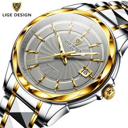 2020 Lige Fashion Wrist Watch Men Automatic Tourbillon Tungsten Steel Waterproof Business Mechanical Watches Relogio Masculino Q0524