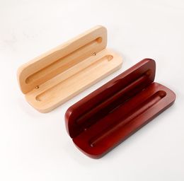 High Quality Single Pen Boxes Wood Pencil Cases Empty Natural Wooden Gift Box SN2693