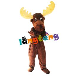 Mascot Costumes867 Moose Elk Wapiti Horned Deer Costumes Fursuit Mascot Party