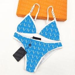 Quick Dry Bikini Set Women Sexy Backless Bikinis Hot Spring Bathing Suit Designer Letter Print Swimwear Summer Fashion Swimsuit