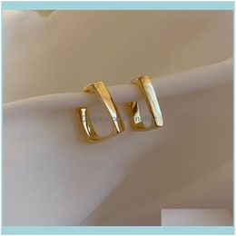 Stud Jewelry925 Sier Needle Geometric Metal Net Red Fashion Earrings Drop Delivery 2021 Qb5R0