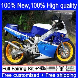 Bodys Kit For SUZUKI SAPC RGV-250 VJ22 RGVT250 94 95 96 97 98 Bodywork Blue cyan white 32No.62 VJ23 RGVT RGV 250 250CC RGV250 1994 1995 1996 1997 1998 RGVT-250 88-98 Fairing