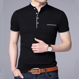 New Brand polo Clothing Gyms Tight T-shirt Mens Fitness Tshirt Homme Stand Collar T Shirt Men Masculina Crossfit Summer Top