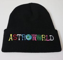 Astroworld Knitted Skull Caps 8 Colours Fashion Hats Hip Hop Letter Embroidered Beanie Unisex Winter Cap 2021