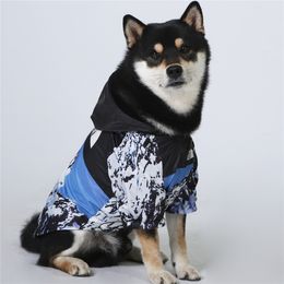 Dog Clothes Raincoat for Small Big Dogs Wind Coat Windbreaker French Hoodie for Dogs Clothes Jacket Chihuahua Dog Face