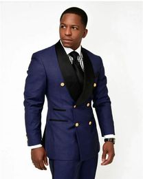navy blue and gold tuxedo