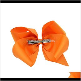 Promotion Mix Colour Under $2 Multi-Color Alice Flower Hair Bows Duckbill Folder Hairband 6 Inches Fashion Ribbon Children Clips Rp Hgpbj