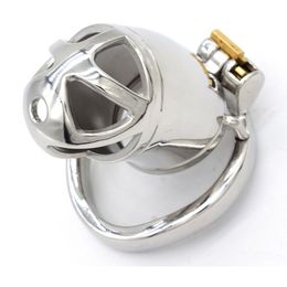 Stainless Steel Stealth Lock Cock Cage Metal Chastity Device Belt Penis Ring Sex Toys Bondage Locks Adult Products